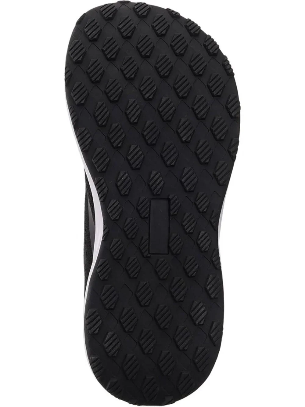 Men's Black White Mesh Wide Cushioned Supportive Road Running Shoes Wide Toe Box